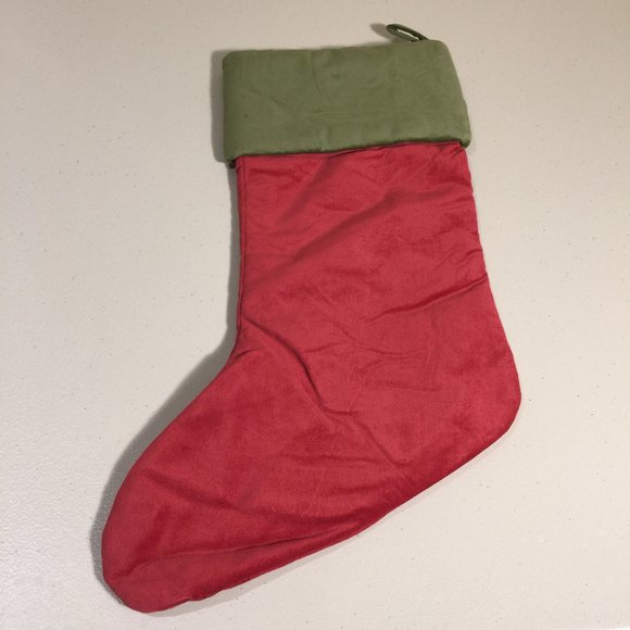 Pottery Barn Velvet Holiday Christmas Stocking Xmas Monogrammed Audrey 19 inch - Picture 3 of 4